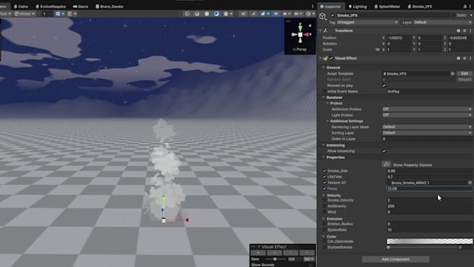 do a vfx or shader for your unity game
