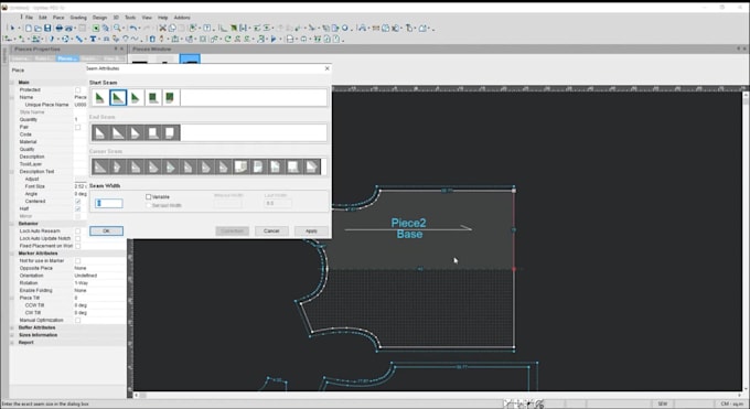 create digital sewing pattern and grading using optitex