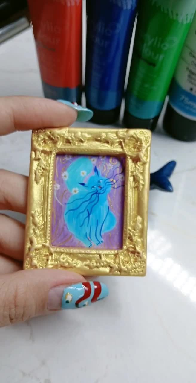 handmade miniature art pieces