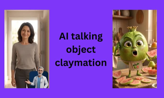 create viral talking object, claymation