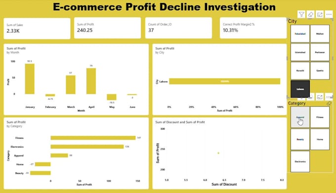 build a professional power bi dashboard and report