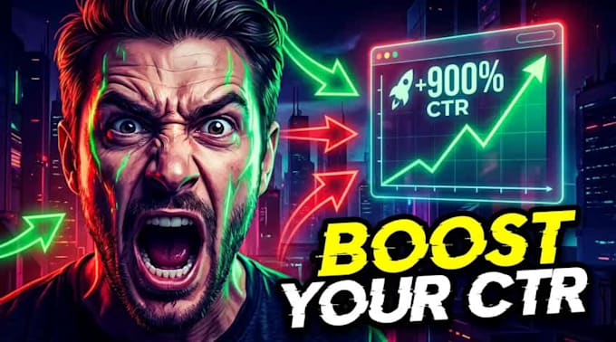 make eye catching clickbait ai thumbnails expert for youtube
