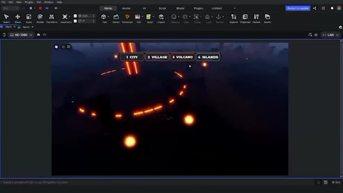 create 3d roblox games, gui, vfx, maps, weapons, and assets