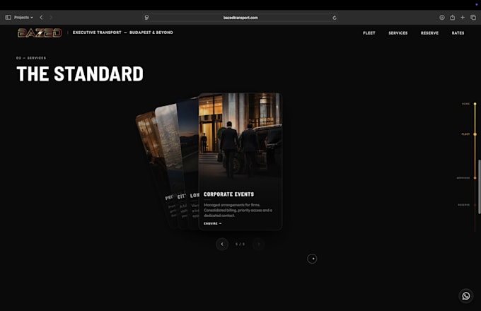 design a luxury website for your brand