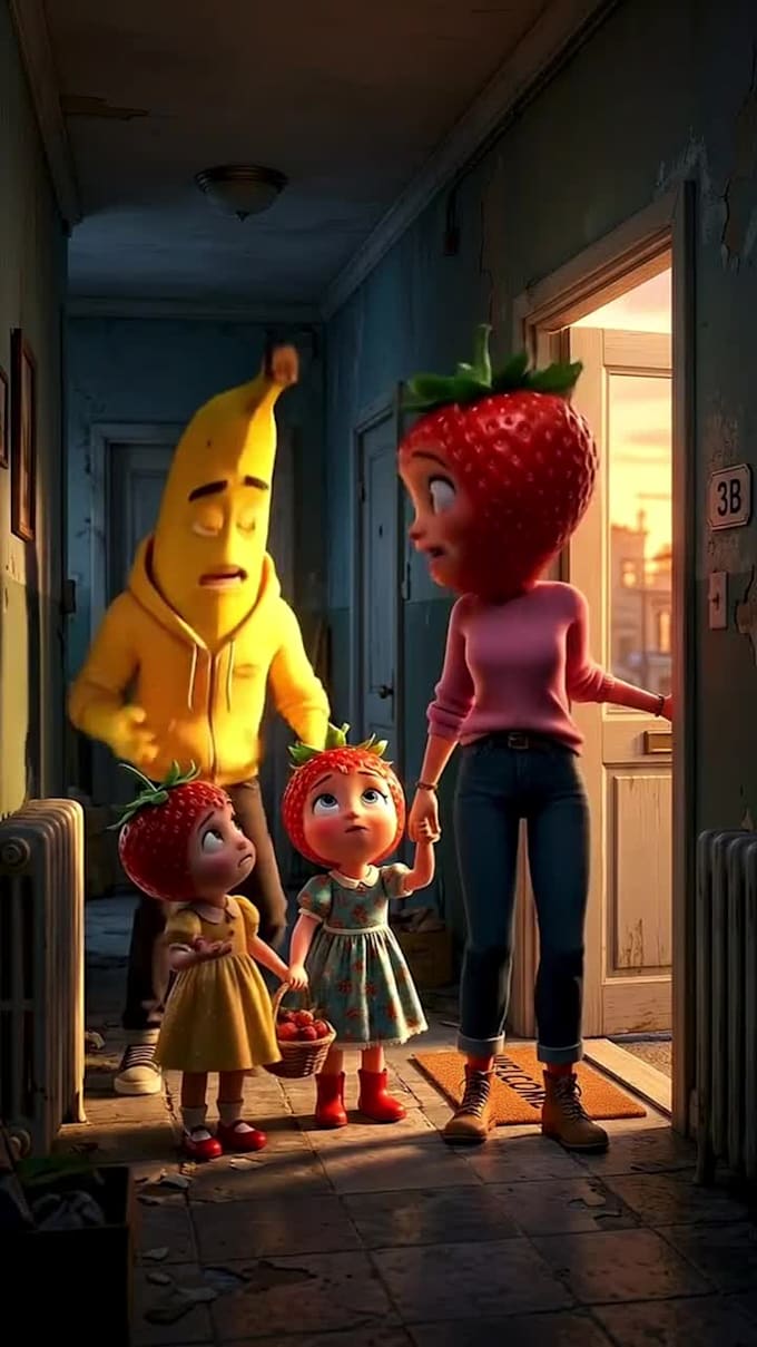 do ai talking fruit character, ai funny object, food animation, brainrot video