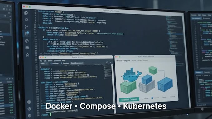 deploy your application with docker, docker compose and k8s
