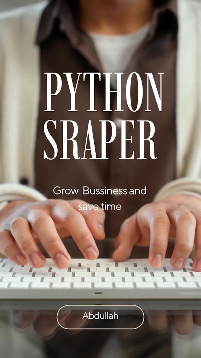 build a custom python web scraper for any website