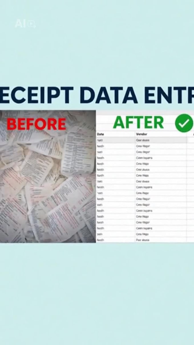 accurate receipt data entry into google sheets