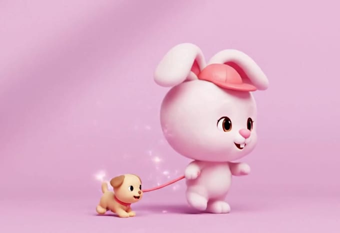 3d cartoon character animation 3d character modeling 3d rigging kids animation