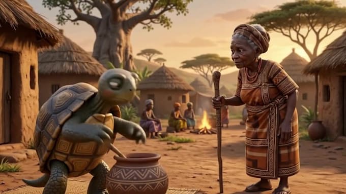 create captivating ai african folktale animation video for youtube