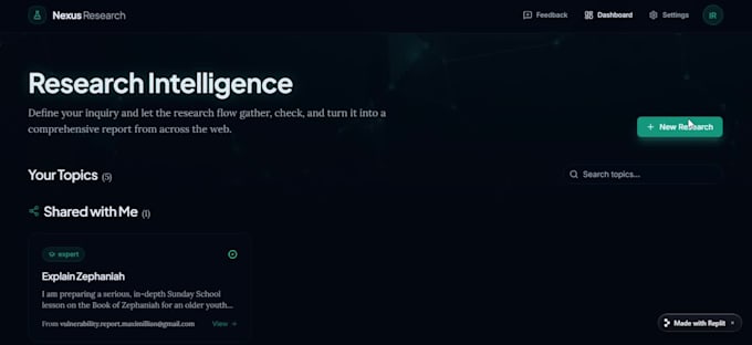 generate research on any topic