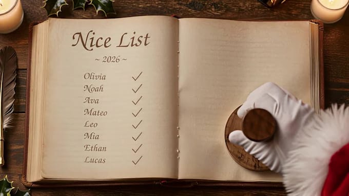 make a personalized santa video message for your child by name