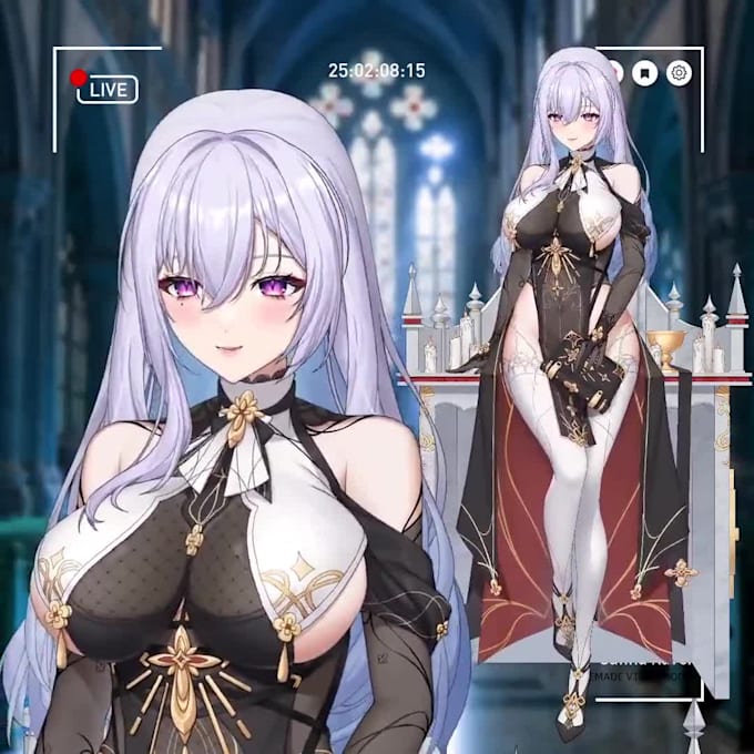 vtuber model nsfw vtuber model rigging custom vtuber live2d v tuber anime art
