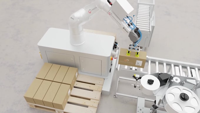 create realistic 3d industrial animation mechanical and product animation