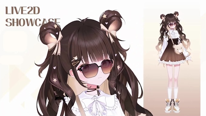 design live2d model, 2d vtuber model, anime vtuber model, 2d pngtuber model