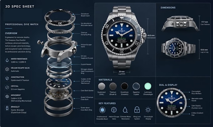 design watch 3d cad watch technical luxury watch tech pack design watch skeleton