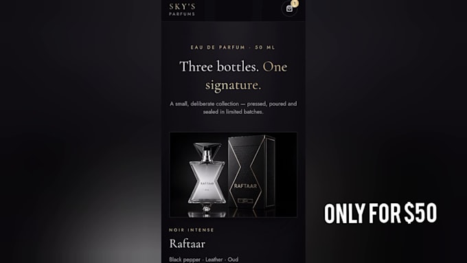 e commerce new perfumes website