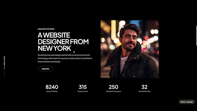 develop a modern responsive portfolio website