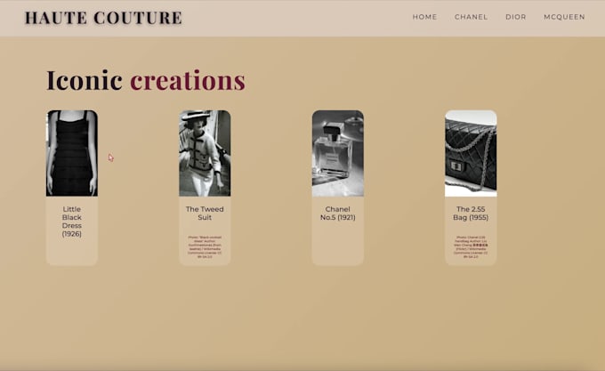 build an aesthetic creative website with animations
