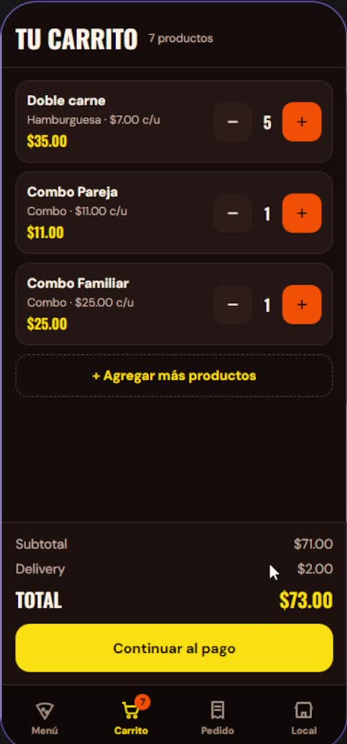 develop a flutter food ordering app for your restaurant or store