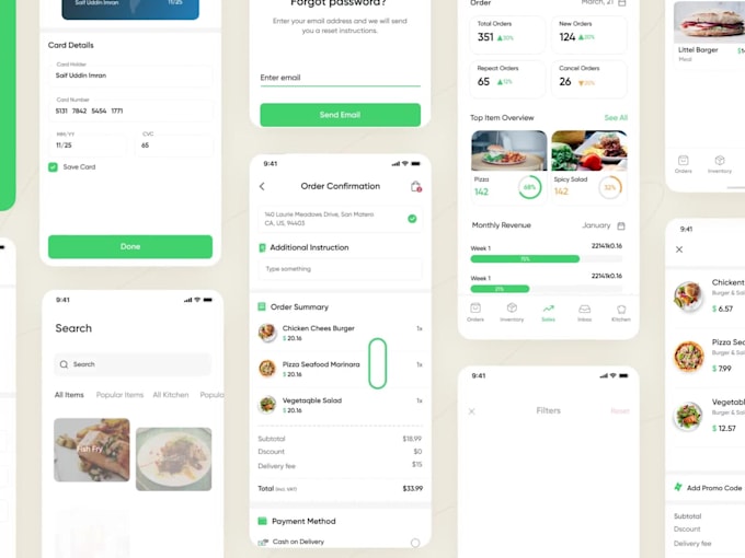 build custom food delivery app, restaurant website or delivery app, ubereats