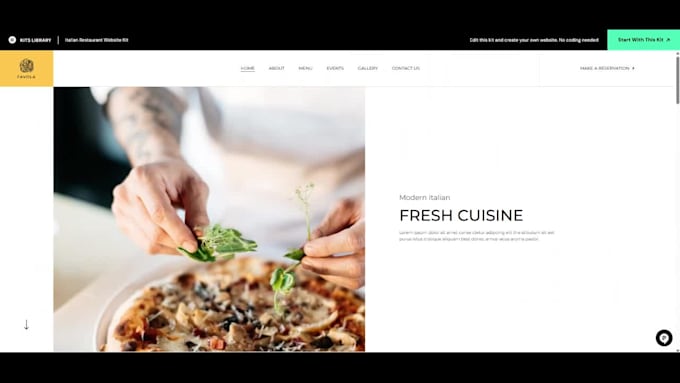 responsive wordpress elementor restaurant online food ordering website design