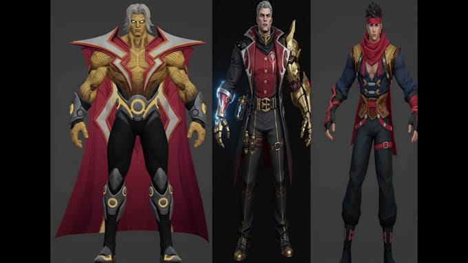 do 3d character modeling for animation, ue, and VR