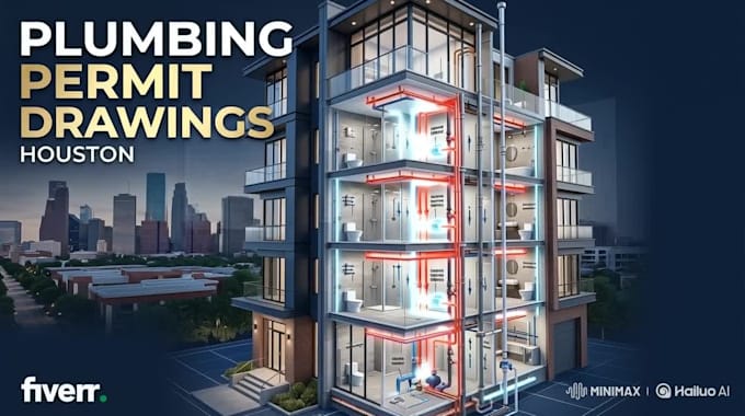 design houston plumbing permit riser diagrams and piping plans