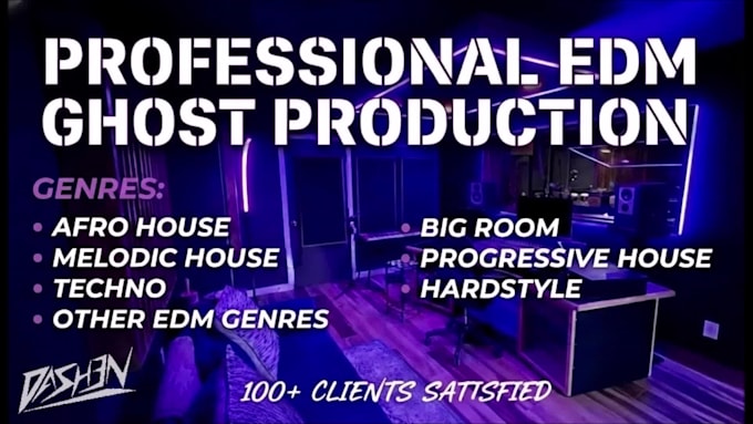 be your professional edm music ghost producer