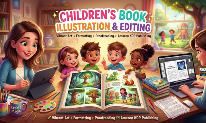 Proofread and edit children story book book editor and book ...