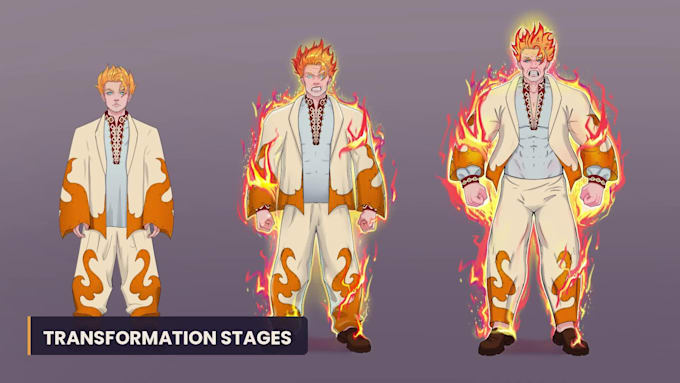 create a 2d character design and character sheet for your game or dnd
