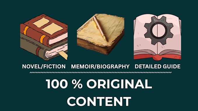 ghostwrite your fiction or nonfiction book as a professional ebook writer