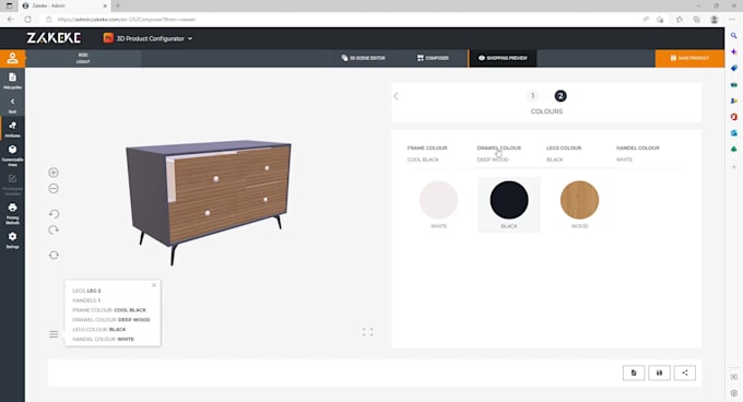 create 3d configurator shopify zakeke customization with real time price updates