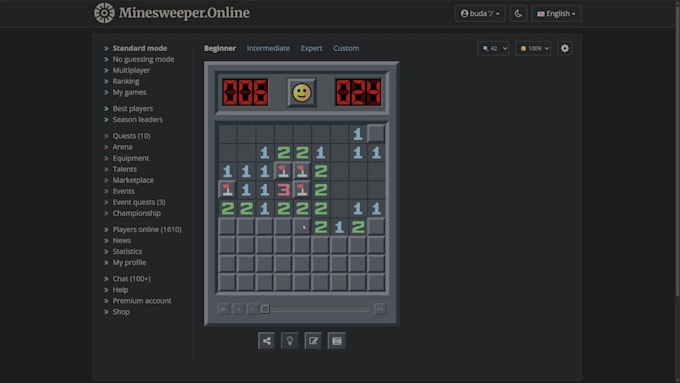 teach you how to play minesweeper