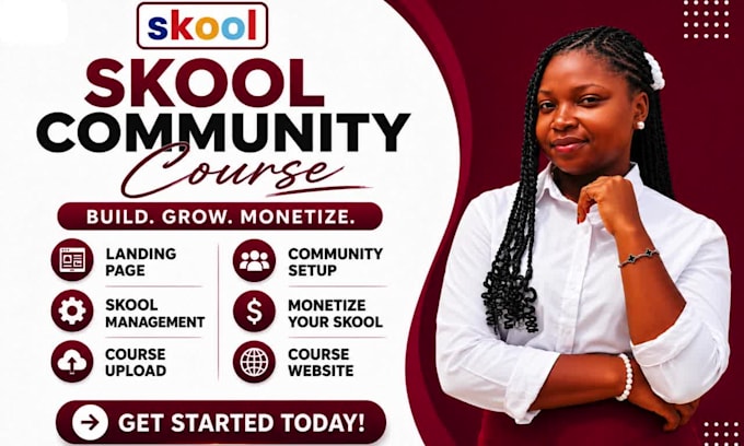 setup skool online community skool course upload skool community manager skool