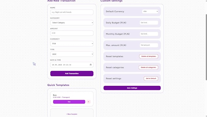 build a responsive fullstack web app tailored to your needs