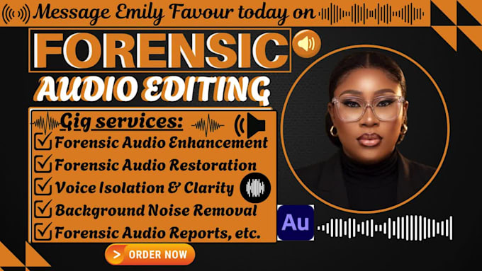 do forensic audio editing, cleanup, audio restoration, detect background noise