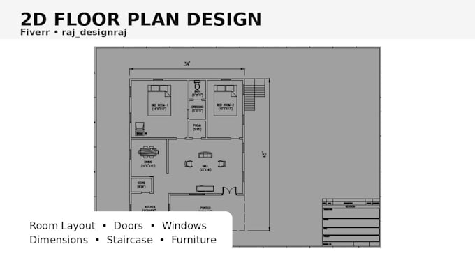 create professional 2d cad floor plans and civil engineering drawings