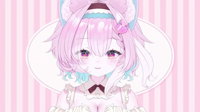 design custom male or female 2d vtuber model and rig with live2d