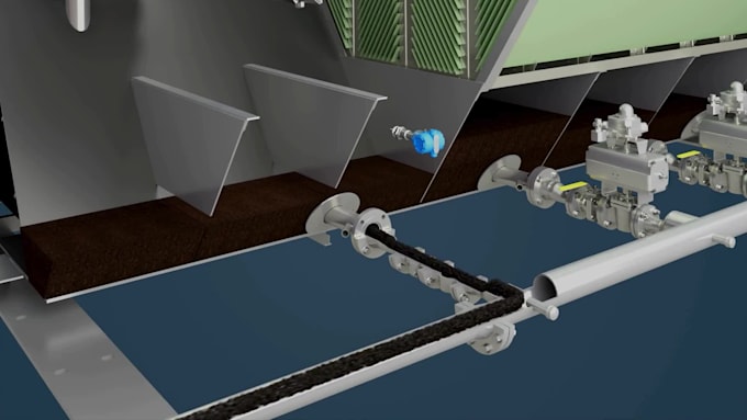 create 3d industrial facility, factory layout and plant walkthrough animation