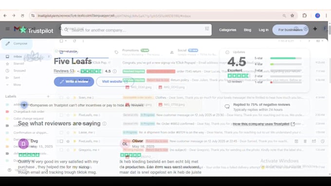 handle shopify ecommerce customer service, email and live chat support