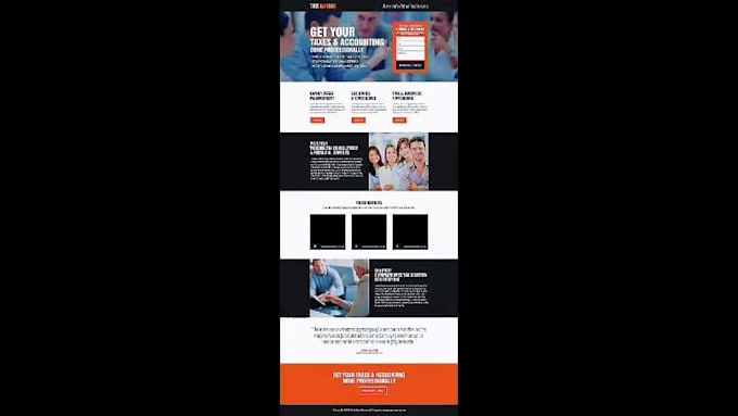 build a responsive HTML landing page or product sales page