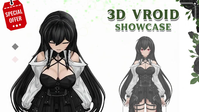 create custom vroid vtuber avatar in anime style for streaming