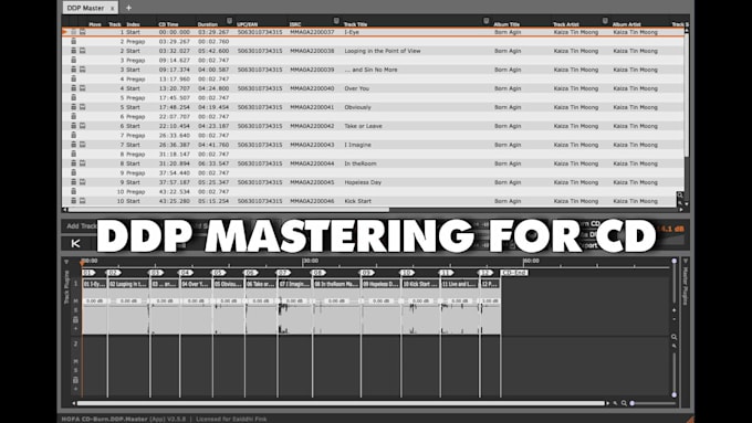 create a professional ddp master file for your cd printing