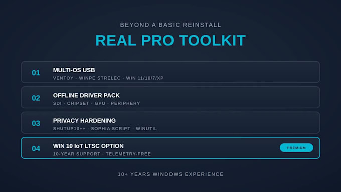 reinstall and set up windows 10 or 11 on your PC remotely