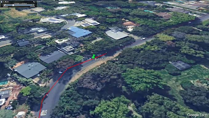 animate route and tracking map video in google earth studio
