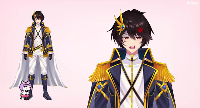 draw and rig your live2d vtuber model, vtuber avatar with live2d rigging