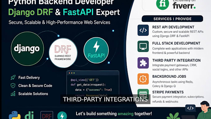 build scalable python django drf fastapi apps