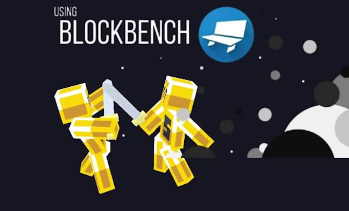 create custom minecraft in blockbench 3d model, texture and animations