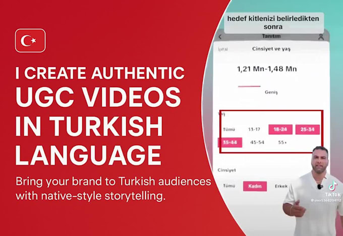 native turkish ugc video ads in 24 hours